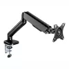 Braço de monitor totalmente articulado WINX RISE Pro - suporte de secretária individual 17-32 polegadas com mola a gás, VESA 75/100, grampo C e passagem, preto