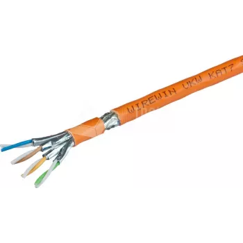 Cabo de massa Wirewin VKW SFTP K7 LSOH3 250SXB Cat.7 S/FTP 250m laranja