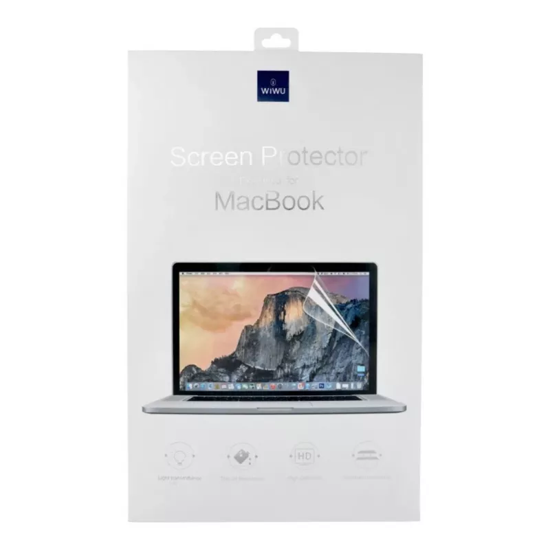 WiWU Película protetora de ecrã PET para MacBook Air 13,6 polegadas (2022, A2681) - transparente, brilhante, resistente a riscos
