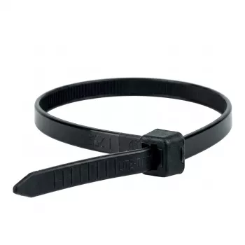 Abraçadeira de nylon WKK preta UV-estável 710x9mm 100 unid.