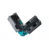 Wolfcraft 6948000 caixa de esquadria, 70 mm de altura de corte, ângulos de 45° e 90°, com dispositivo de fixação e pés antiderrapantes