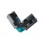 Wolfcraft 6948000 caixa de esquadria, 70 mm de altura de corte, ângulos de 45° e 90°, com dispositivo de fixação e pés antiderrapantes