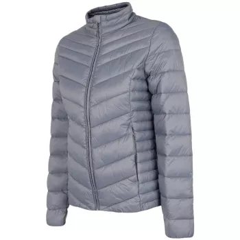Casaco de ganga 4F mulher H4Z22 KUDP002 32S - azul-claro, tamanho S