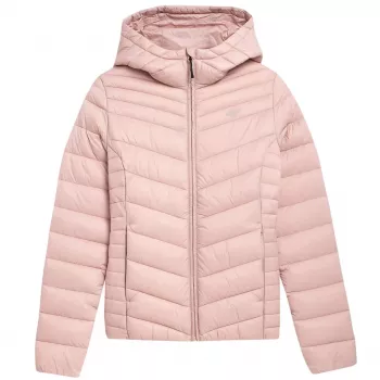 Casaco de penas para mulher 4F F095 Light Pink 4FSS23TDJAF095 56S