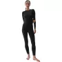 T-shirt térmica 4F mulher F176 Deep Black Allover XS/S