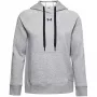 Hoodie Under Armour Rival Fleece HB mulher Mod Gray Light Heather