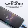 Cabo USB-C para USB-C Wozinsky 1 m 60W PD carregamento rápido e sincronização de dados preto