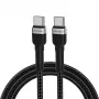 Cabo USB-C para USB-C Wozinsky 1 m 60W PD carregamento rápido e sincronização de dados preto