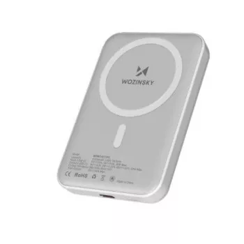 Wozinsky Power bank magnético 10.000 mAh branco