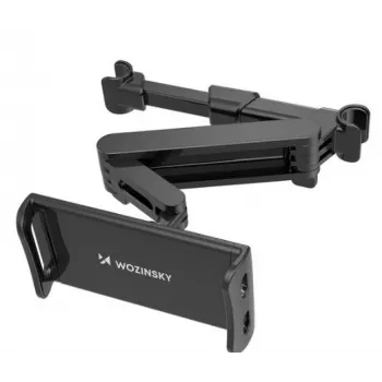 Wozinsky Suporte ajustável para encosto de cabeça para tablet ou telemóvel preto