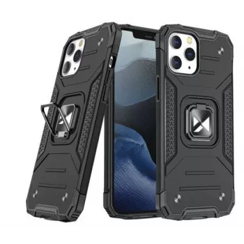 Capa Wozinsky Apple iPhone 12 Pro Max Ring Armor com suporte - capa de proteção robusta, preta