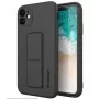 Capa de silicone Wozinsky com suporte para Apple iPhone 12 Pro Max preta