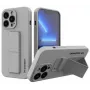 Capa com Suporte Wozinsky para Apple iPhone 13, Capa de Silicone com Suporte Cinzenta