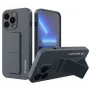 Wozinsky Capa com suporte de silicone azul-marinho para Apple iPhone 13 Pro Max