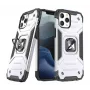 Capa Wozinsky Apple iPhone 13 Pro Max Ring Armor com Suporte Resistente Prateada