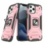 Wozinsky Capa Ring Armor com Suporte para Apple iPhone 13 Rosa Resistente