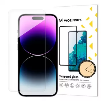 Protetor de ecrã em vidro temperado 9H Wozinsky para Apple iPhone 15 Plus, transparente