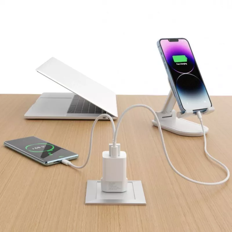 Wozinsky CMWCW 20W USB-C / USB-A Fonte de alimentação - Branco