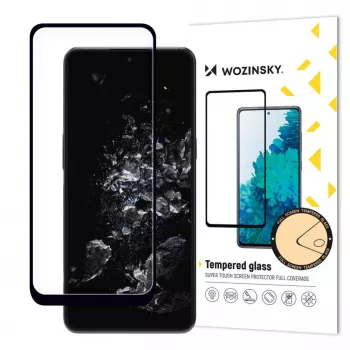Wozinsky Protetor de ecrã em vidro temperado Full Glue para OnePlus 10T / OnePlus Ace Pro, dureza 9H, cobertura total, moldura preta