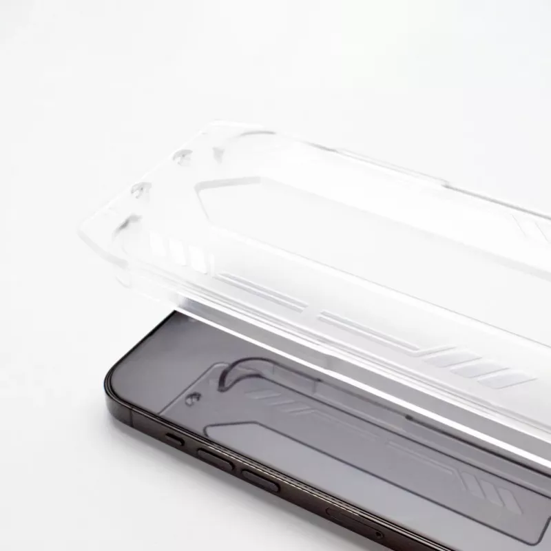 Wozinsky protetor de ecrã em vidro temperado Premium Glass 9H com moldura de aplicação para Apple iPhone 13 Pro Max - preto