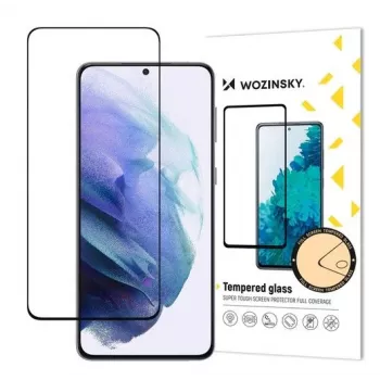 Wozinsky Película de vidro temperado Full-Screen para Samsung Galaxy S22 Plus – 9H, 0,33 mm, 2,5D, oleofóbica, sem bolhas, compatível com impressão digital ultrassónica