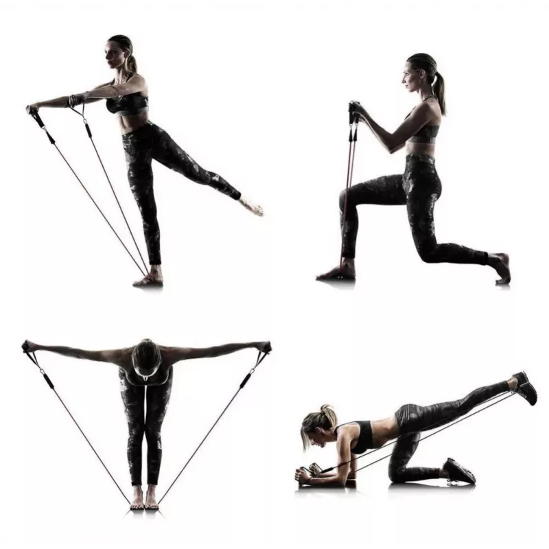 Wozinsky conjunto de 5 bandas de fitness Exercise Expander + acessórios (WRTS5-01)