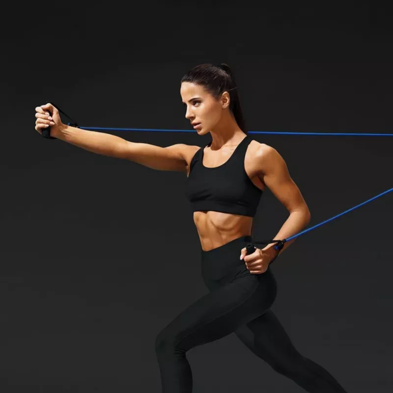 Wozinsky conjunto de 5 bandas de fitness Exercise Expander + acessórios (WRTS5-01)