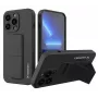 Wozinsky Capa de silicone com suporte para Apple iPhone 13 Pro, preta