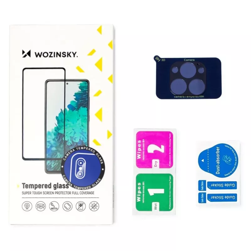 Wozinsky protetor de lente da câmara em vidro temperado 9H para iPhone 12