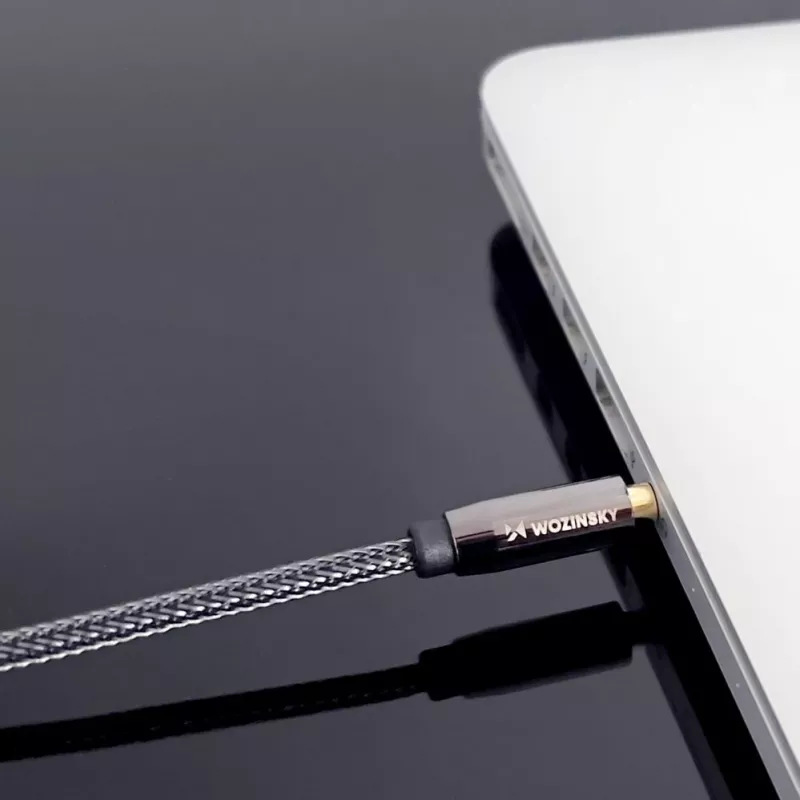 Wozinsky Cabo USB-C para USB-C 3m Preto 60W PD carregamento rápido e sincronização de dados