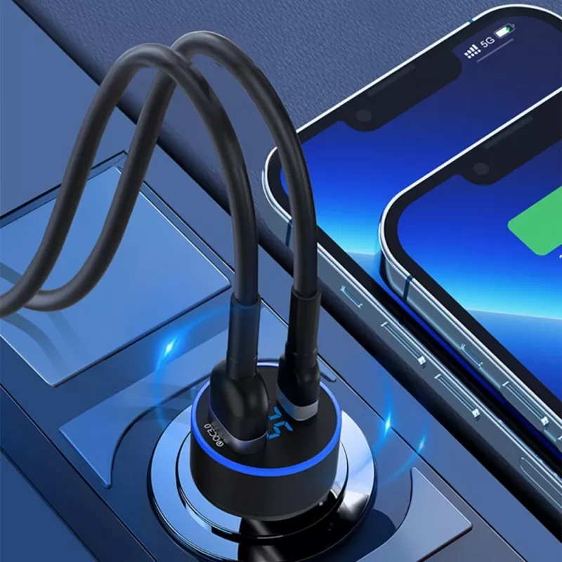 Wozinsky WDCCAC Carregador de Carro USB-C USB-A 36W - Preto
