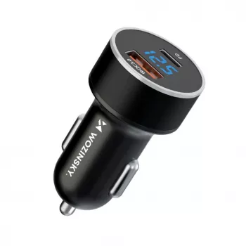 Wozinsky WDCCAC Carregador de Carro USB-C USB-A 36W - Preto