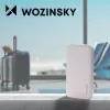 Bolsa de bicicleta para bagageiro Wozinsky branca 13L alforge impermeável