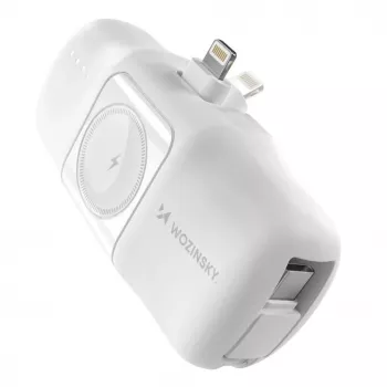 Cabo Wozinsky White Lightning (macho) - 1m USB-A para Lightning, branco