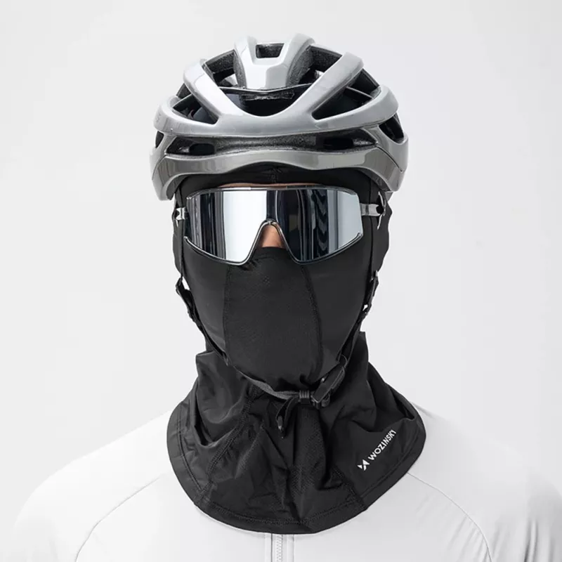 Wozinsky WKM-01B balaclava para mota/bicicleta, preto