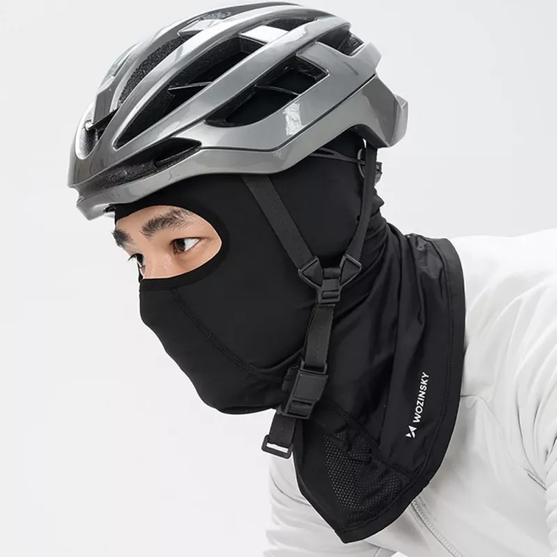Wozinsky WKM-01B balaclava para mota/bicicleta, preto