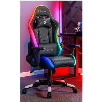 X Rocker Agility Compact Cadeira de escritório gaming eSports com iluminação LED e controlo por app - Preto (2023028)