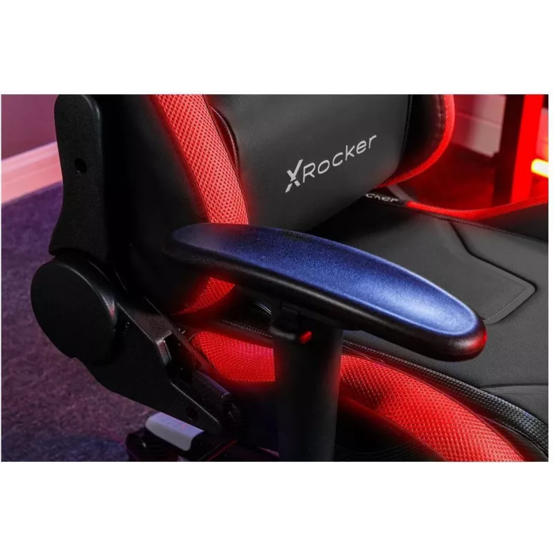 X Rocker Agility Compact Cadeira de escritório gaming eSports com iluminação LED e controlo por app - Preto (2023028)