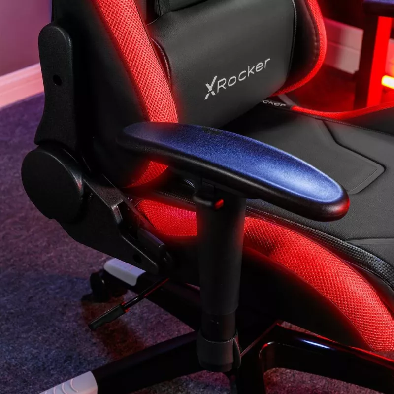 X Rocker Agility Compact Cadeira de escritório gaming eSports com iluminação LED e controlo por app - Preto (2023028)