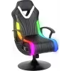 X-Rocker Fury RGB 2.1 Cadeira gaming rocker de chão preta com Neo Motion LED e sistema de som 2.1 (2023039)