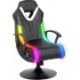 X-Rocker Fury RGB 2.1 Cadeira gaming rocker de chão preta com Neo Motion LED e sistema de som 2.1 (2023039)