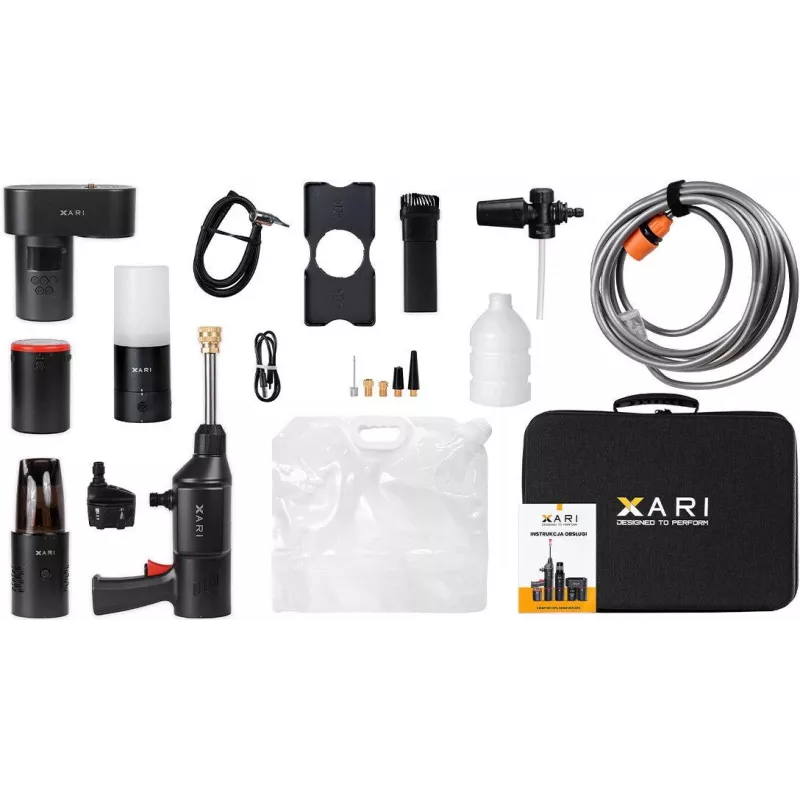 XARI Smart Kit XP2 Conjunto de dispositivos sem fios para automóvel com power bank, máquina de lavar de alta pressão, aspirador, compressor e lanterna
