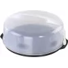 XAVAX Campânula para bolos com pega, Transparente/Antracite, 34 cm 111514