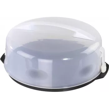 XAVAX Campânula para bolos com pega, Transparente/Antracite, 34 cm 111514