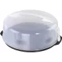 XAVAX Campânula para bolos com pega, Transparente/Antracite, 34 cm 111514