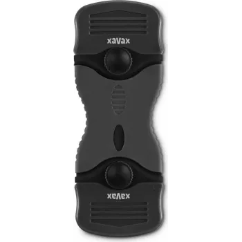 Xavax Raspador de vidro universal com 4 lâminas de substituição, lâmina de aço inoxidável retrátil, cabo de plástico ergonómico, preto/prateado 00111760