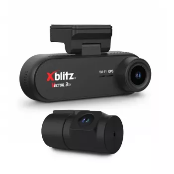 XBLITZ VECTOR 3CH DVR de 3 canais com câmara de marcha-atrás, Wi-Fi e GPS