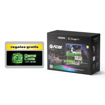 XGIMI MoGo 4 LED Match Night Bundle com Google TV, ecrã, bolsa, suporte, filtro, código FC26 (WK08K-5)