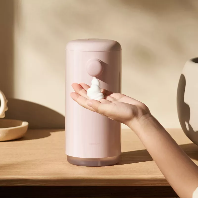 Dispensador de sabão automático Xiaomi - rosa (Colour Edition) | Dispensador de sabão em espuma sem contacto