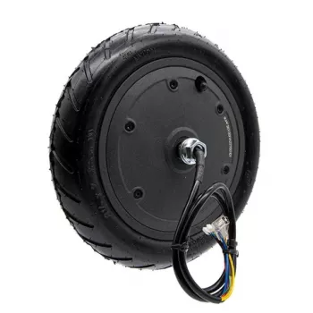 Motor Xiaomi M365 com pneu - motor DC sem escovas de cubo 350W, pneu sem câmara de ar de 10 polegadas, roda traseira, preto